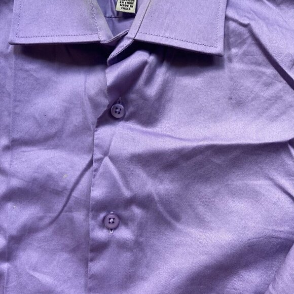 Le Chateau Lilac/purple dress shirt size  Tailored fit 16-16.5 - Picture 3 of 5